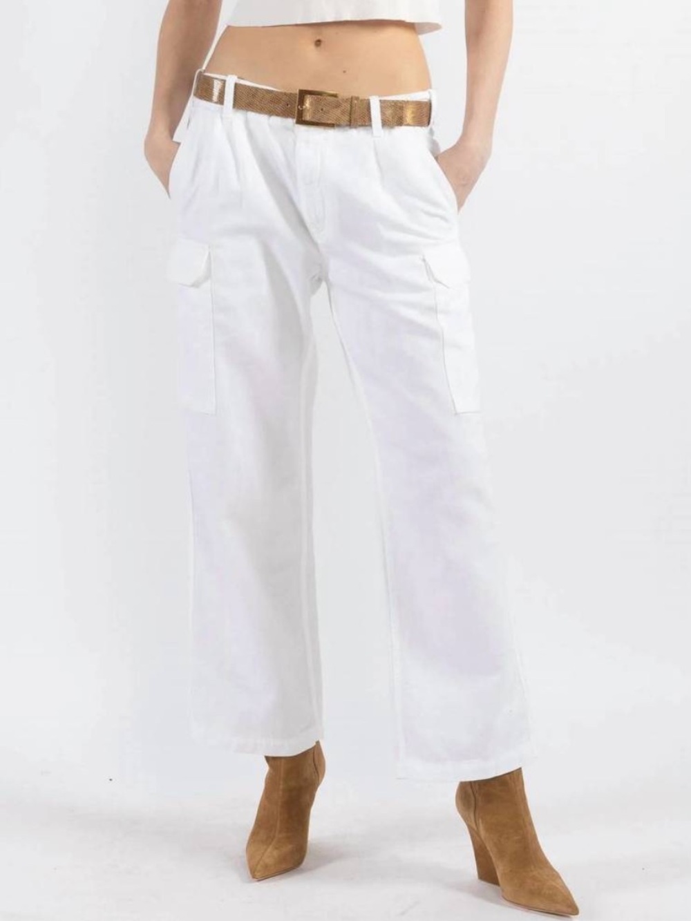 Nili Lotan White yannic Cargo Pants